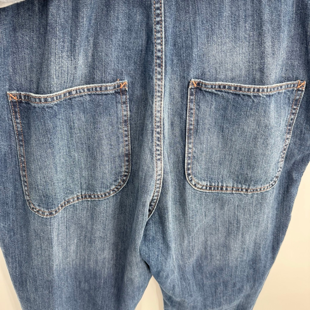 GAP Women’s Denim Bib Overalls Classic Country Western Style 100% Cotton Relaxed - Picture 5 of 10